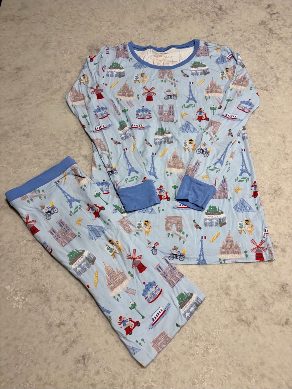 Little Sleepies Paris Bamboo Two-Piece Pajama Set - Size 16